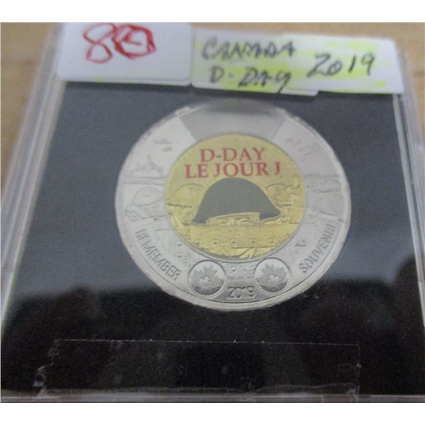 2019 BU D-DAY CANADA COLORED TOONIE