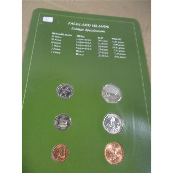 FALKLAND ISLAND MINT SEALED COIN SET