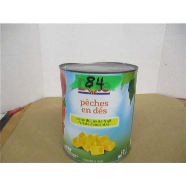FREIGHT DAMAGE (AS IS):  DICED PEACHES (2.84L) - CAN