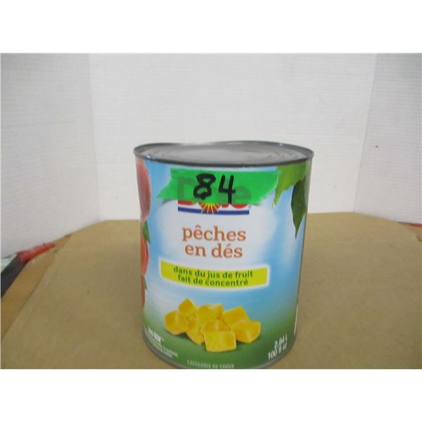 FREIGHT DAMAGE (AS IS):  DICED PEACHES (2.84L) - CAN
