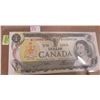 Image 1 : 1973 POKER HAND SERIAL NUMBER CANADA $1 BILL