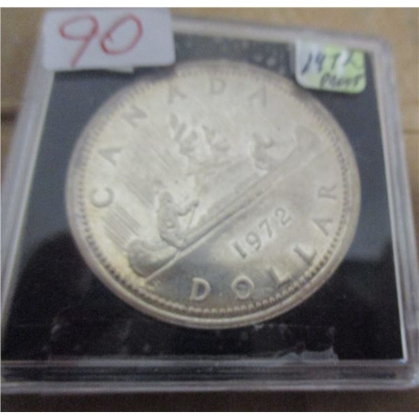 1972 CANADA CASED SILVER DOLLAR