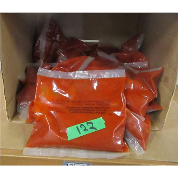 FREIGHT DAMAGE (AS IS):  BOX C/W BUFFALO SAUCE