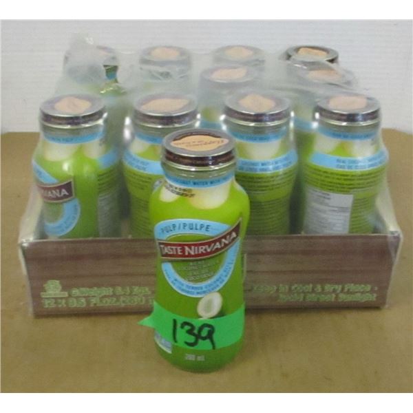 FREIGHT DAMAGE (AS IS):  BOX C/W 11 BOTTLES OF COCONUT WATER