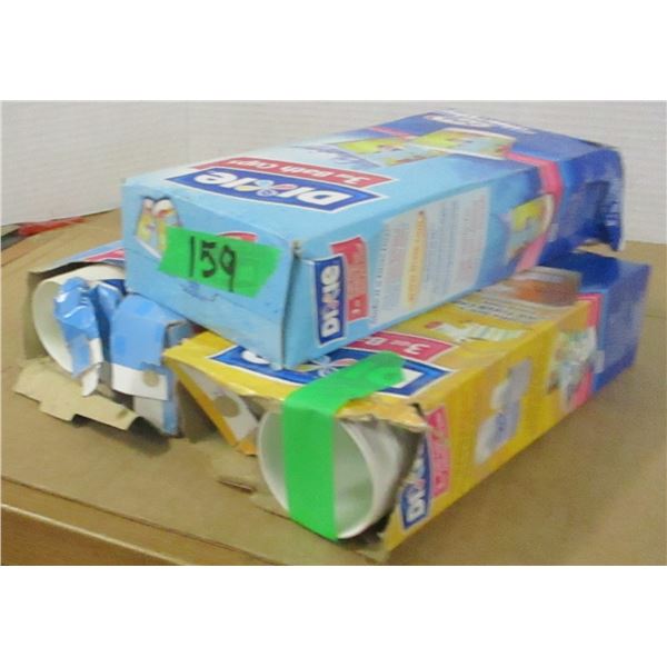FREIGHT DAMAGE (AS IS):  3 BOXES OF SMALL CUPS