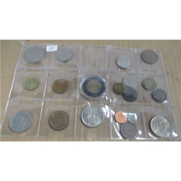 STOCK SHEET OF WORLD COLLECTABLE COINS