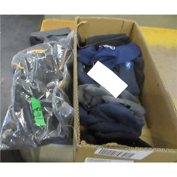 FREIGHT DAMAGE (AS IS):  BOX C/W TOQUES, HATS, ETC