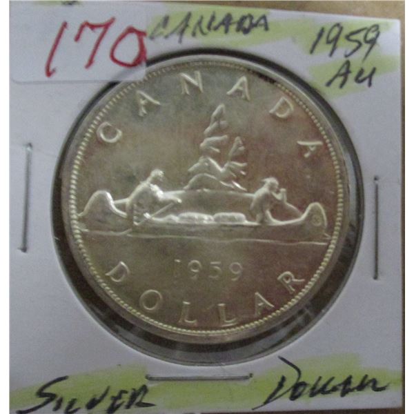 1959 AU CANADA SILVER DOLLAR