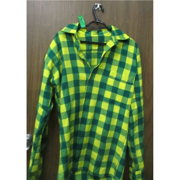 GREEN CHECKERED SHIRT (SIZE L/XL)
