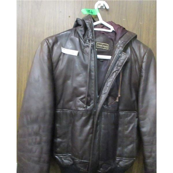 LEATHER WINTER JACKET (SIZE SMALL)