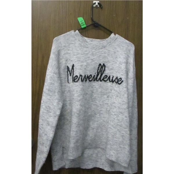 GREY SWEATER (SIZE LARGE)
