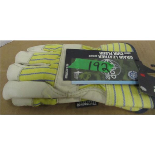 STORE CLOSE-OUT (AS IS):  GRAIN LEATHER GLOVES (SIZE LARGE)