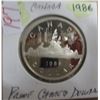 Image 1 : 1986 PROOF CAMEO CANADA DOLLAR