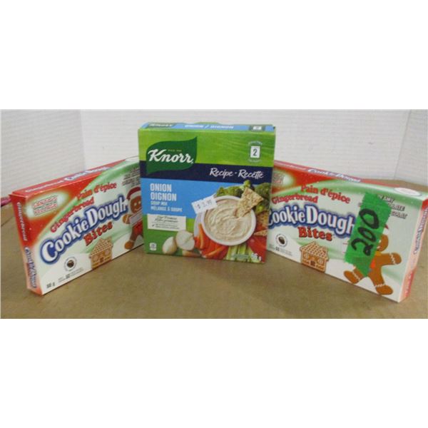 STORE CLOSE-OUT (AS IS):  2 COOKIE BITES, 1 KNORR