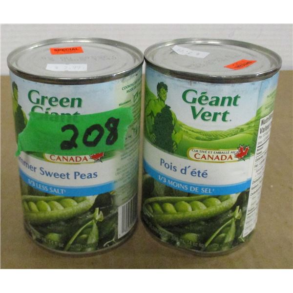 STORE CLOSE-OUT (AS IS):  GREEN GIANT PEAS - 2 CANS
