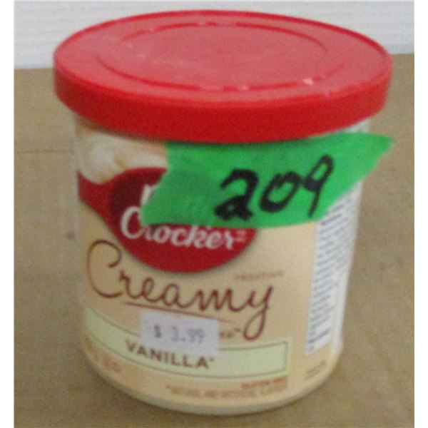 STORE CLOSE-OUT (AS IS):  BETTY CROCKER VANILLA FROSTING