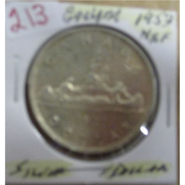 1953 (NO SHOULDER STRAP) CANADA SILVER DOLLAR