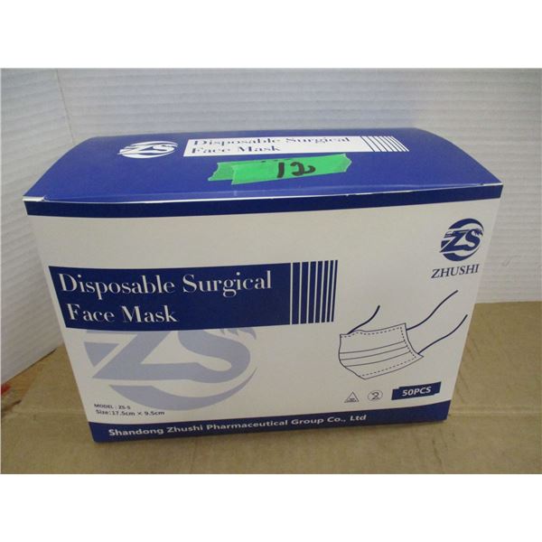 STORE CLOSE-OUT (AS IS):  FACE MASKS (50) - BOX