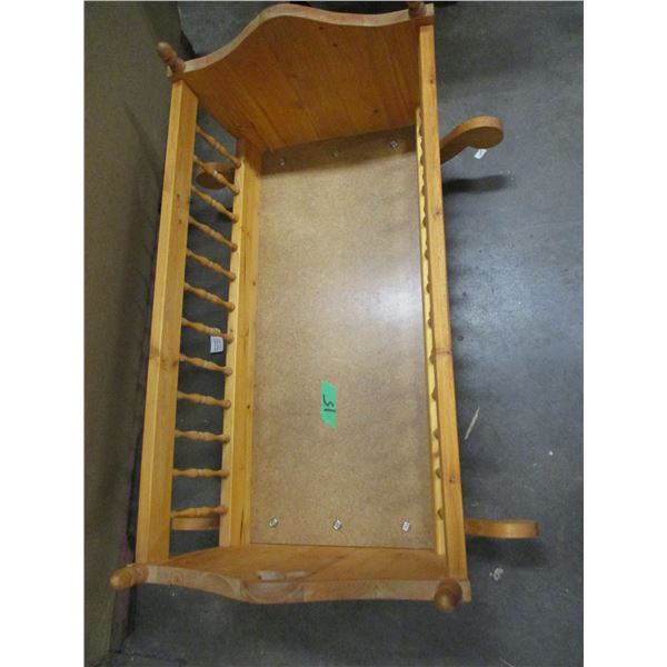ESTATE:  WOODEN DOLL CRADLE