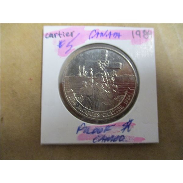 1984 PROOF CANADA JAQUE CARTIER DOLLAR