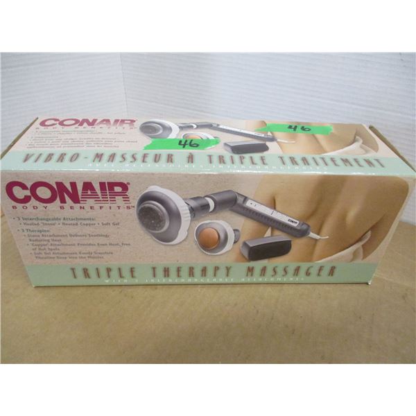 ESTATE:  CONAIR MASSAGER IN ORIGINAL BOX (MSRP $49.99)