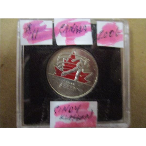 2006 CH/BU CINDY KLASSEN GOLD SPEED SKAING MEDAL