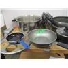 Image 1 : ESTATE:  BOX C/W POTS & PANS