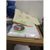 Image 3 : ESTATE:  BOX C/W TABLE RUNNERS & GLASSWARE