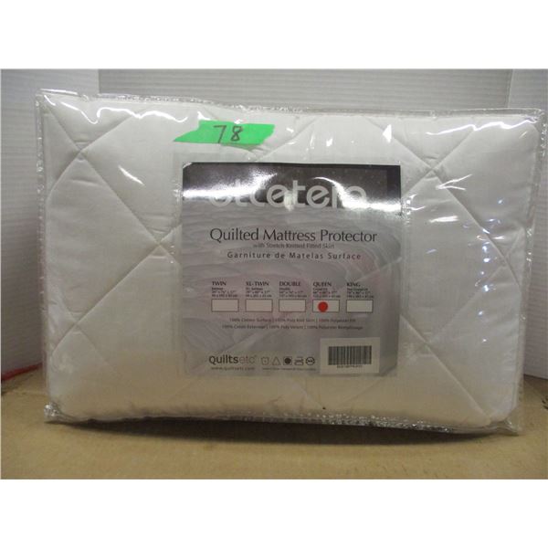 ESTATE:  QUEEN SIZE QUILTED MATTRESS COVER IN ORIGINAL PACKAGE