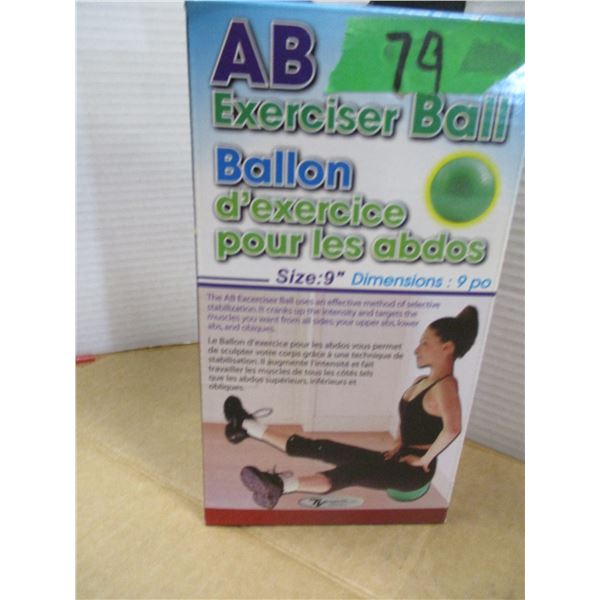 ESTATE (NEW):  EXERCISE BALL IN ORIGINAL BOX