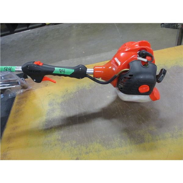 LIKE NEW:  ECO WEED EATER C/W BRUSH BLADES