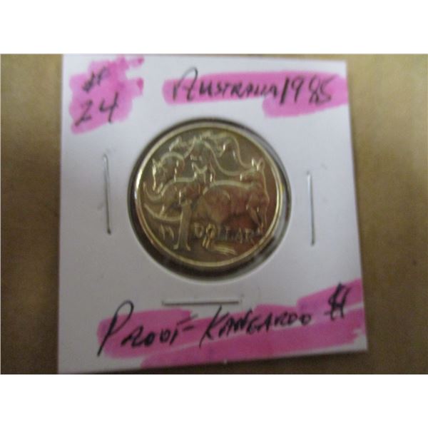 1985 PROOF QUEEN ELIZABETH AUSTRALIA KANGAROO DOLLAR