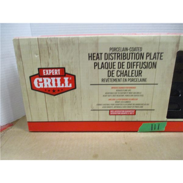 ESTATE:  GRILL HEAT DISTRIBUTOR PLATE IN ORIGINAL BOX