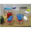 Image 1 : ESTATE:  BOX C/W PLASTIC STORAGE CONTAINERS