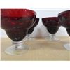 Image 2 : ESTATE:  SET OF 4 RED GLASSES