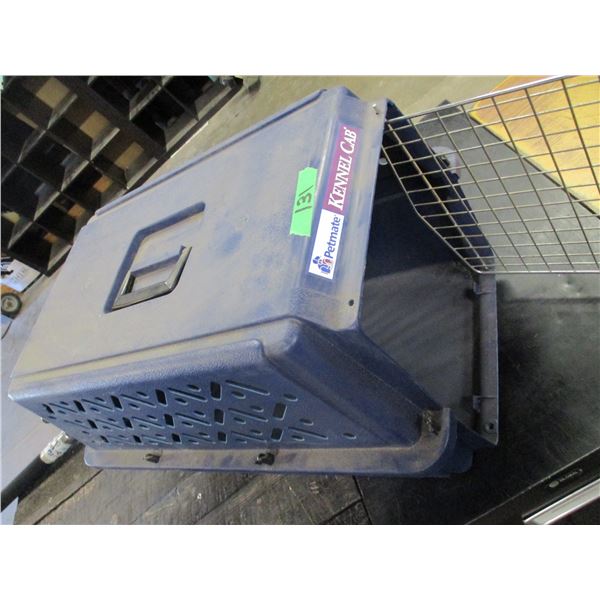 ESTATE:  BLUE PET CAGE (APPROX. 24" X 13")