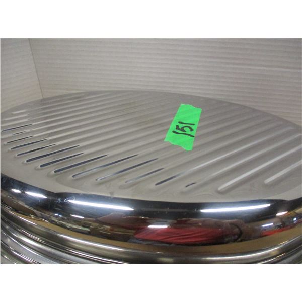 ESTATE:  REVERSIBLE STAINLESS STEEL ROASTER