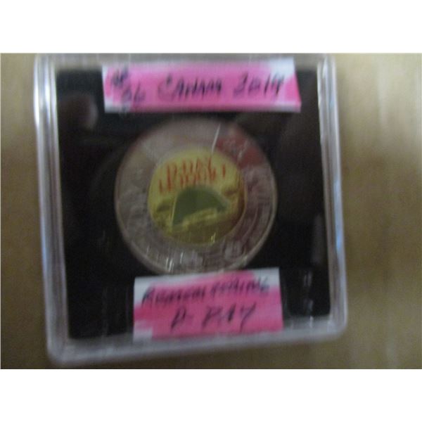 2019 CANADA REMEMBERING D-DAY COLORED TOONIE