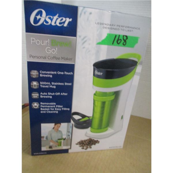 ESTATE (NEW):  OSTER PERSONEL COFFEE MAKER IN ORIGINAL BOX