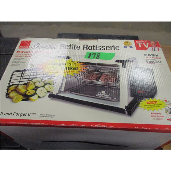 ESTATE (NEW):  PETITE ROTISSERIE IN ORIGINAL BOX