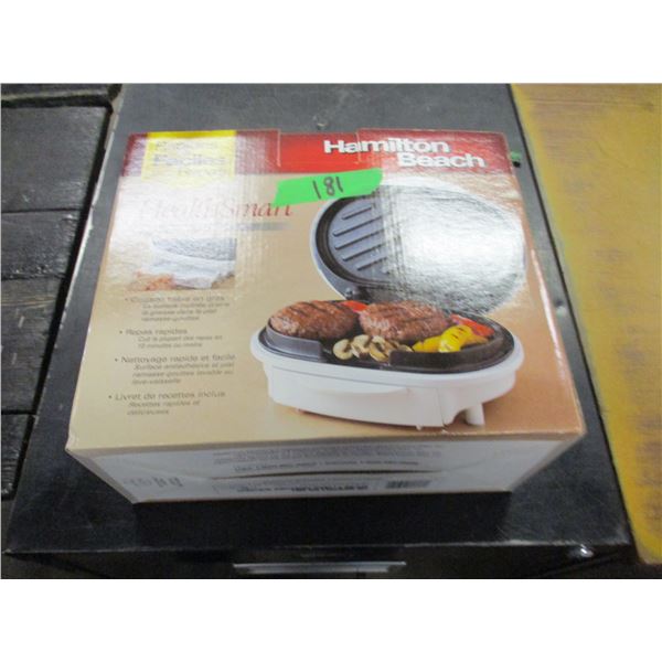 ESTATE (NEW):  HAMILTON BEACH GRILL IN ORIGINAL BOX