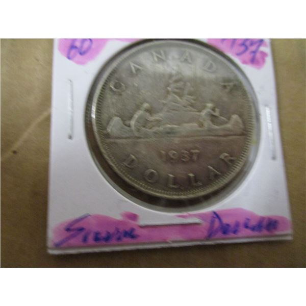 1937 CANADA KING GEORGE VI SILVER DOLLAR
