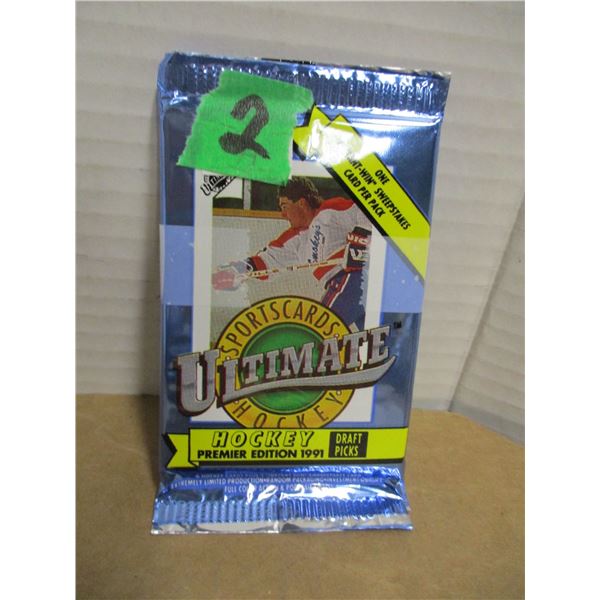 COLLECTABLE:  LOT OF 2 FACTORY SEALED PACKAGES OF PREMIER EDITION OF 1991 DRAFT PICKS