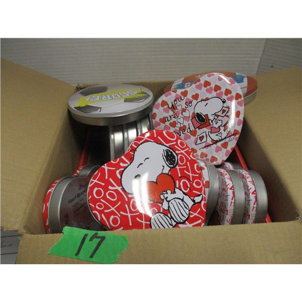 SHELF PULLS (AS IS):  CASE C/W 18 TINS OF COOKIES