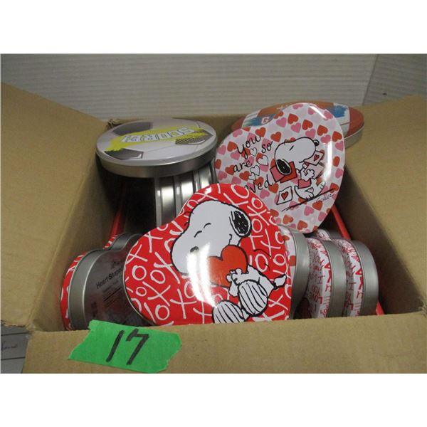 SHELF PULLS (AS IS):  CASE C/W 18 TINS OF COOKIES