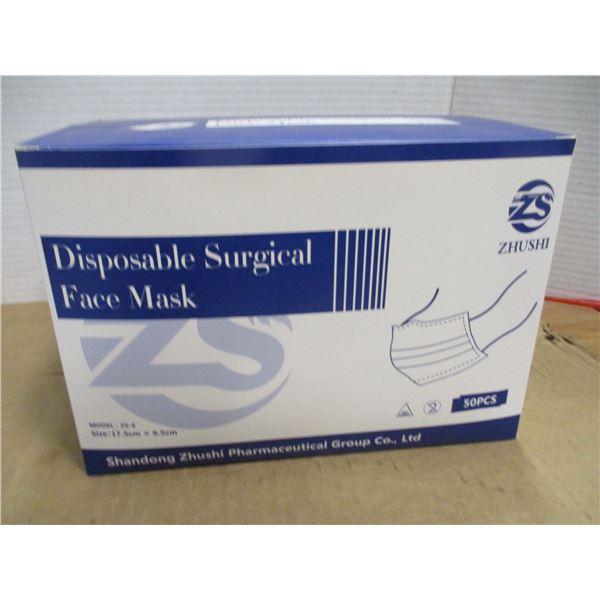 STORE CLOSE-OUT (AS IS):  FACE MASKS (50) - BOX