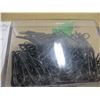 Image 2 : STORE CLOSE-OUT (AS IS):  CONTAINER C/W 500 BLACK PAPER CLIPS