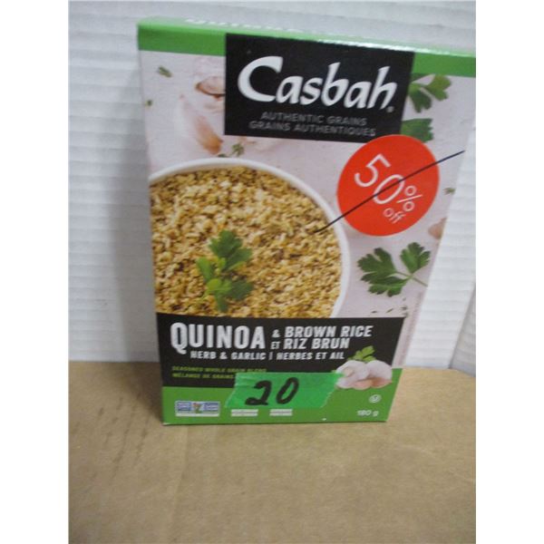 SHELF PULLS (AS IS):  QUINOA C/W BROWN RICE (180G) - 2 BOXES