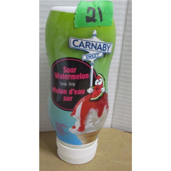 SHELF PULLS (AS IS):  SOUR WATERMELON SYRUP