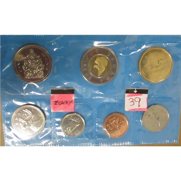 2002 PROOF CANADA MINT SEALED COIN SET